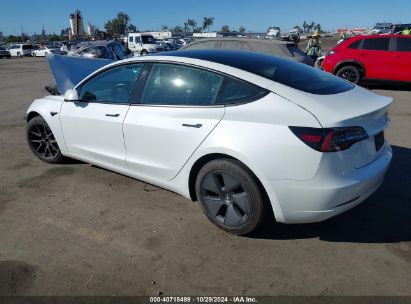 Lot #2992832608 2021 TESLA MODEL 3 STANDARD RANGE PLUS REAR-WHEEL DRIVE