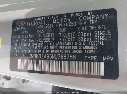 Lot #2992829045 2022 HYUNDAI KONA SEL