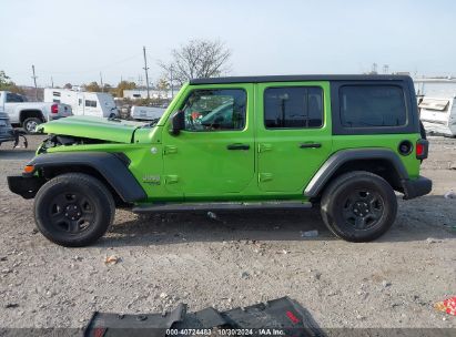 Lot #3051077366 2018 JEEP WRANGLER UNLIMITED SPORT 4X4