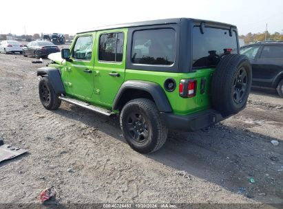 Lot #3051077366 2018 JEEP WRANGLER UNLIMITED SPORT 4X4