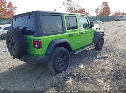 Lot #3051077366 2018 JEEP WRANGLER UNLIMITED SPORT 4X4