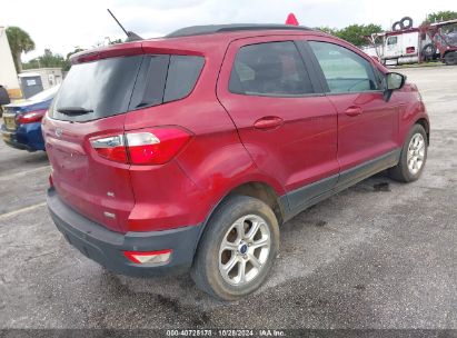 Lot #3001577165 2020 FORD ECOSPORT SE