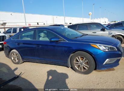 Lot #3035085025 2017 HYUNDAI SONATA SE