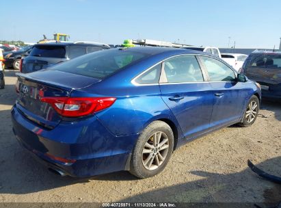 Lot #3035085025 2017 HYUNDAI SONATA SE