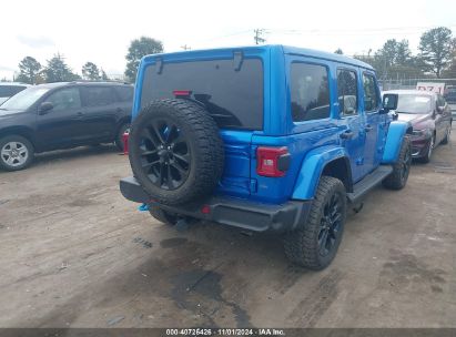 Lot #3054262524 2022 JEEP WRANGLER 4XE UNLIMITED SAHARA 4X4