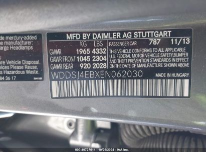 Lot #2992832586 2014 MERCEDES-BENZ CLA 250