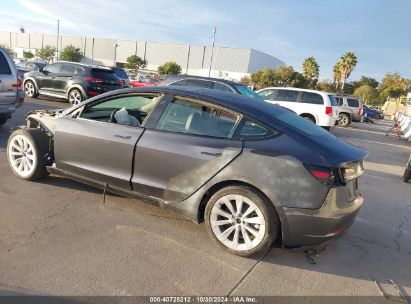 Lot #2992832579 2022 TESLA MODEL 3 REAR-WHEEL DRIVE