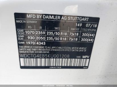 Lot #2992814034 2019 MERCEDES-BENZ GLA 250