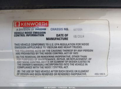 Lot #2995296458 2015 KENWORTH CONSTRUCTION T680