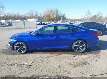 Lot #2995296229 2021 HONDA ACCORD SPORT