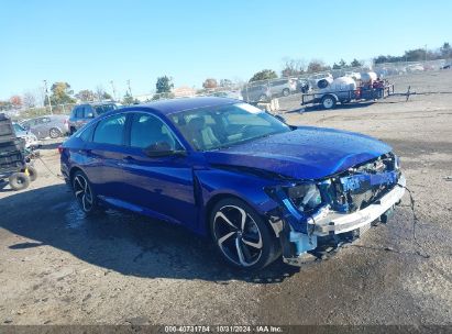 Lot #2995296229 2021 HONDA ACCORD SPORT