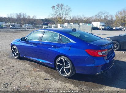 Lot #2995296229 2021 HONDA ACCORD SPORT