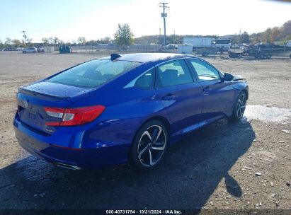 Lot #2995296229 2021 HONDA ACCORD SPORT