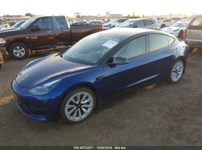 Lot #2992832549 2021 TESLA MODEL 3 STANDARD RANGE PLUS REAR-WHEEL DRIVE