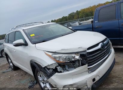 Lot #3035074498 2015 TOYOTA HIGHLANDER LIMITED PLATINUM V6