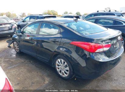 Lot #2992822206 2013 HYUNDAI ELANTRA GLS