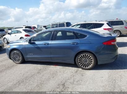 Lot #2992822435 2018 FORD FUSION HYBRID TITANIUM