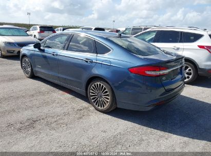 Lot #2992822435 2018 FORD FUSION HYBRID TITANIUM