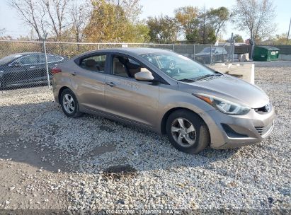 Lot #3053064092 2014 HYUNDAI ELANTRA SE