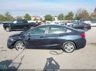 Lot #3052076164 2016 CHEVROLET CRUZE LT AUTO