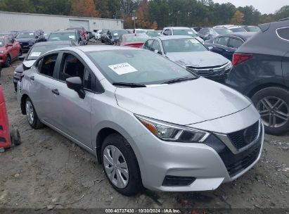 Lot #2995296055 2020 NISSAN VERSA S XTRONIC CVT