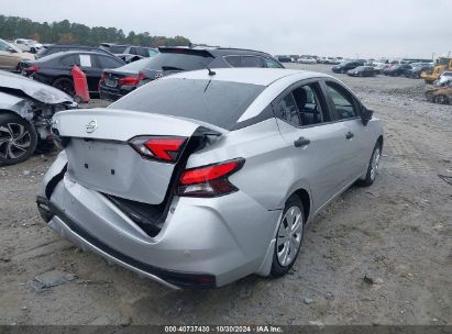 Lot #2995296055 2020 NISSAN VERSA S XTRONIC CVT