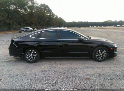 Lot #2995296053 2023 HYUNDAI SONATA HYBRID BLUE