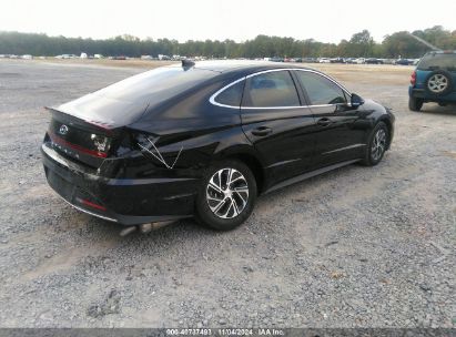 Lot #2995296053 2023 HYUNDAI SONATA HYBRID BLUE