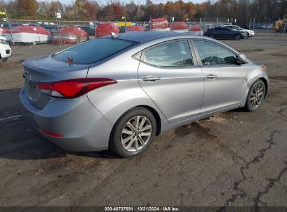 Lot #3035074403 2014 HYUNDAI ELANTRA SE