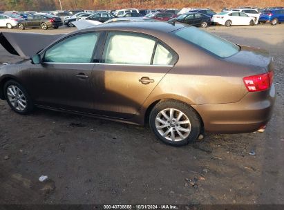 Lot #3058075450 2014 VOLKSWAGEN JETTA 1.8T SE