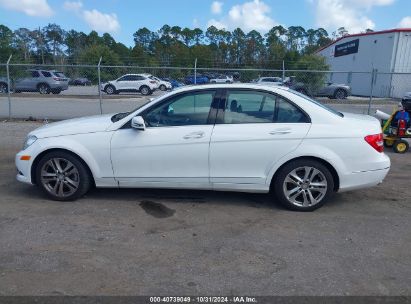 Lot #2995296012 2014 MERCEDES-BENZ C-CLASS C 250 SPORT/LUXURY