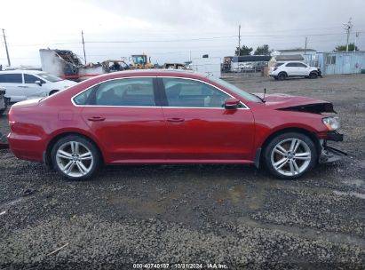 Lot #3042562348 2015 VOLKSWAGEN PASSAT 2.0L TDI SE