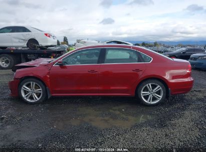 Lot #3042562348 2015 VOLKSWAGEN PASSAT 2.0L TDI SE