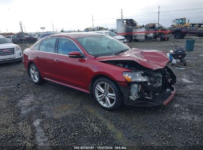 Lot #3042562348 2015 VOLKSWAGEN PASSAT 2.0L TDI SE