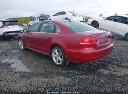 Lot #3042562348 2015 VOLKSWAGEN PASSAT 2.0L TDI SE