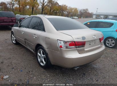 Lot #3035074285 2007 HYUNDAI SONATA LIMITED/SE V6