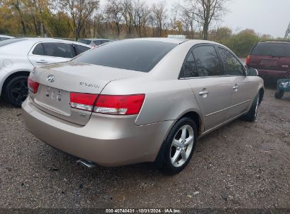 Lot #3035074285 2007 HYUNDAI SONATA LIMITED/SE V6