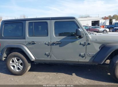 Lot #3052076040 2020 JEEP WRANGLER UNLIMITED SPORT S 4X4