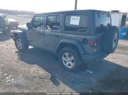 Lot #3052076040 2020 JEEP WRANGLER UNLIMITED SPORT S 4X4