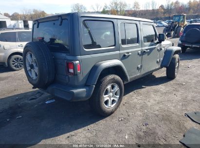 Lot #3052076040 2020 JEEP WRANGLER UNLIMITED SPORT S 4X4