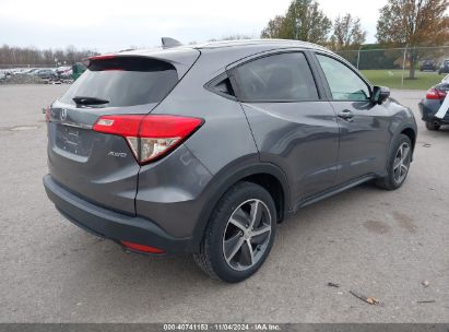 Lot #2995295782 2021 HONDA HR-V AWD EX