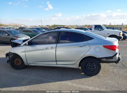 Lot #3035089760 2017 HYUNDAI ACCENT SE