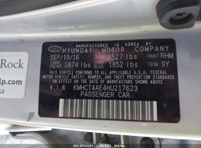 Lot #3035089760 2017 HYUNDAI ACCENT SE