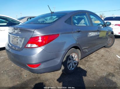 Lot #3035094957 2017 HYUNDAI ACCENT SE