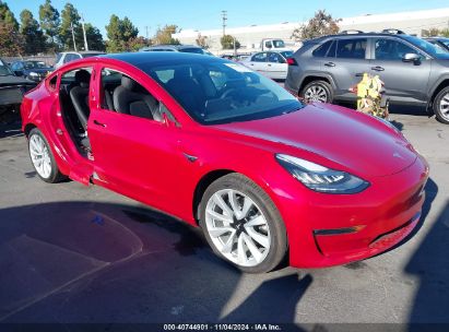 Lot #2992832493 2020 TESLA MODEL 3 LONG RANGE DUAL MOTOR ALL-WHEEL DRIVE