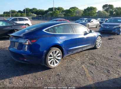 Lot #3035074384 2019 TESLA MODEL 3 LONG RANGE/MID RANGE/STANDARD RANGE/STANDARD RANGE PLUS