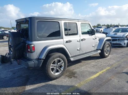 Lot #3035074312 2019 JEEP WRANGLER UNLIMITED SAHARA 4X4