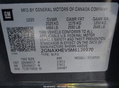 Lot #2992832484 2021 CHEVROLET EQUINOX LS