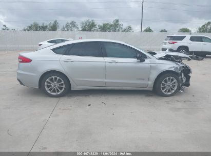 Lot #3037521517 2019 FORD FUSION HYBRID SE