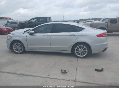 Lot #3037521517 2019 FORD FUSION HYBRID SE